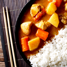 Load image into Gallery viewer, Tuesday Hand-Crafted Meal Japanese Chicken Curry with Steamed Jasmine Rice - served one person