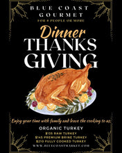 Load image into Gallery viewer, Thanksgiving turkey dinner served 8 people meals (16/ 18 lbs turkey)