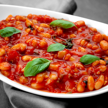 Load image into Gallery viewer, Tuesday Plant-Based Meal Creamy Butter Beans Stew with Fresh Herbs & Italian Tomato - served one person