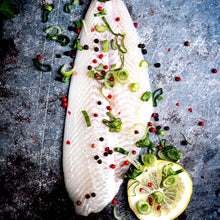 Load image into Gallery viewer, Fluke - Fresh, Wild, Skin offc,2 filet of Fillet, ~9.5oz total1lbs 3oz