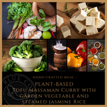 Load image into Gallery viewer, Wednesday Plant-Based Meal - Tofu Massaman Curry with Garden Vegetables and Steamed Jasmine Rice - served one person