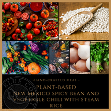 Load image into Gallery viewer, Friday Plant-Based Meal - New Mexico Spicy Bean and Vegetable Chili with Steamed Rice - served one person