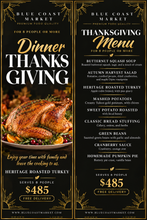 Load image into Gallery viewer, Thanksgiving turkey dinner served 8 people meals    (16/ 18 lbs turkey)
