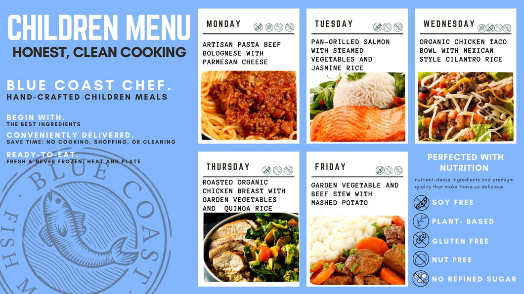 Children Weekly Meal Plan (Dorado Only) $10