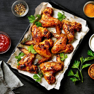 Marinated Chicken Wings 1lbs  bbq flavor