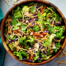 Load image into Gallery viewer, Thursday Plant-Based Meal - Cold Sesame Noodle Salad with Crispy Noodles and Peanut Dressing - served one person
