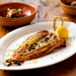 Dover Sole - Fresh, Wild, Skin Off, Whole ~1.3lbs