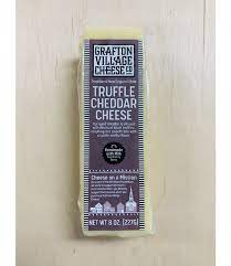 Grafton Village Cheese Truffle Cheddar Bar 8oz    Origin United states