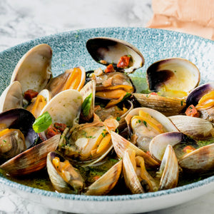 Manilla Clams - Live, Wild, sold by pound