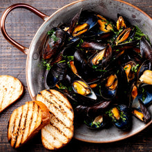 Load image into Gallery viewer, Mussels - PEI, Live, Farmed, sold by pound
