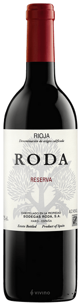 Bodegas Roda Rioja Reserva 2016 - Red wine from Rioja - Spain 750 ml