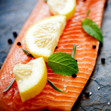 Load image into Gallery viewer, Salmon - Scottish, Fresh, Farmed, Skin on, Whole side, +5 lbs
