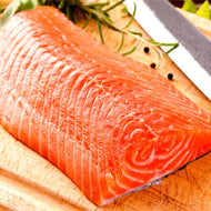 Salmon - Scottish, Fresh, Farmed, Skin on, Fillet, 7.5oz