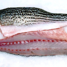 Load image into Gallery viewer, Striped Bass - Fresh, Farm, Skin on, 7.5oz
