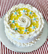 LEMON CAKE VEGAN    Size: two-layer, 7”x7”